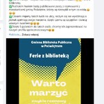 Ilustracja do artykułu Podsumowanie działań Gminnej Biblioteki Publicznej w Poświętnem - styczeń 2021 (1).jpg