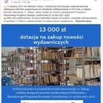 Informacja o otrzymanej dotacji na zakup nowości wydawniczych.jpg